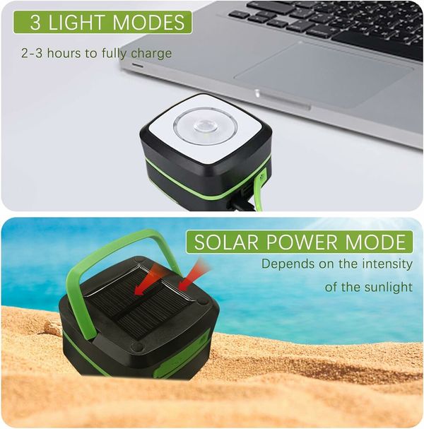 Foldable Solar LED Camping Lantern for Camping,Hiking,Emergency