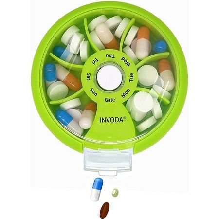 7-Day Pill Organizer for Travel and Daily Use - Convenient and Portable Pill Box for Supplements and Vitamins