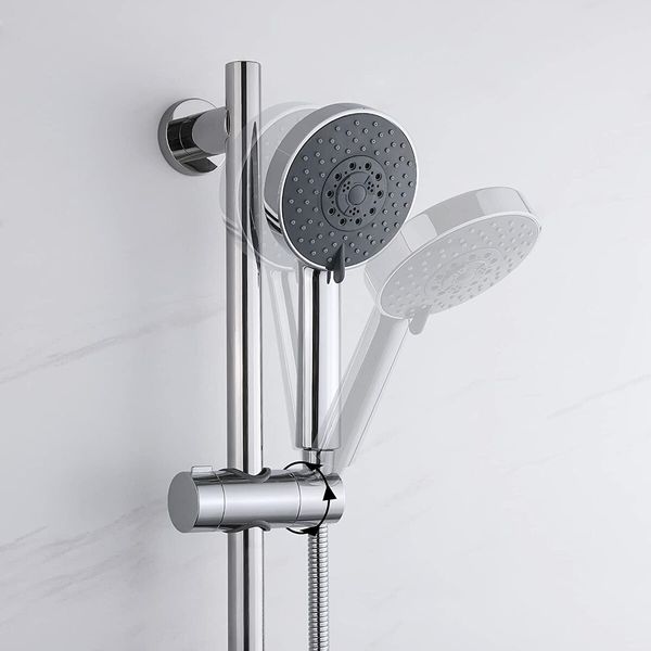 Universal Shower Head Holder: Adjustable Bracket Replacement for 18-25mm Shower Riser Rails