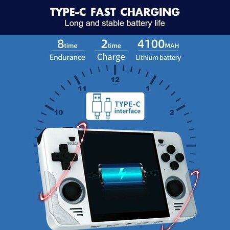 Retro Handheld Game Console with 16G 128G 20000+ Classic Games, Stunning IPS Screen, 5G Wifi Bluetooth Great Gift