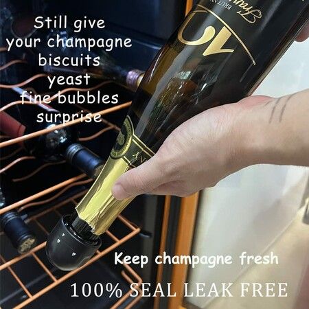 3-Pack Leakproof Champagne Stoppers: Keep Bubbly Fresh for Days