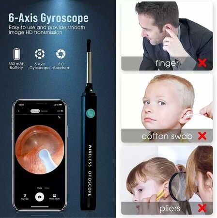 Wireless Ear Wax Cleaner with Camera: Connect to Phone via WiFi for Crystal Clear Images