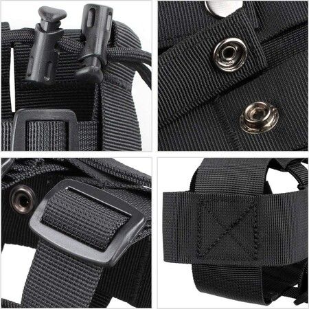 Weave Design Tactical Water Bottle Pouch, Kettle Carrier Bag with MOLLE Attachment, Adjustable Strap