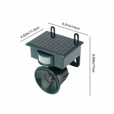 Solar Powered Ultrasonic Pest Repeller Bird Scarer Protect Your Outdoor Space from Unwanted Pests