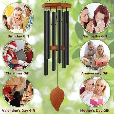 30-Inch Aluminum Tube Wind Chimes - Create a Soothing and Harmonious Outdoor Ambiance