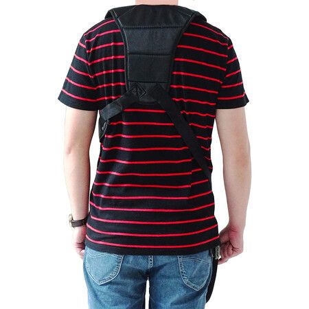 Black Comfort Shoulder Strap for Brushcutters and Trimmers: Double Shoulder Design for Maximum Comfort and Support