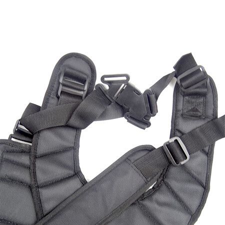 Black Comfort Shoulder Strap for Brushcutters and Trimmers: Double Shoulder Design for Maximum Comfort and Support