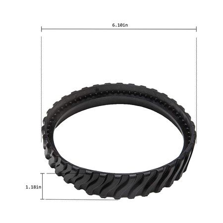 Replacement Pool Cleaners Tire Tracks (R0526100) for Zodiac MX8 Elite, MX6 Elite, MX8, and MX6 Pool Cleaners (2 Pack)