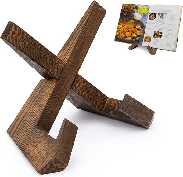 Wooden Cookbook Holder for Stylish and Convenient Recipe Display