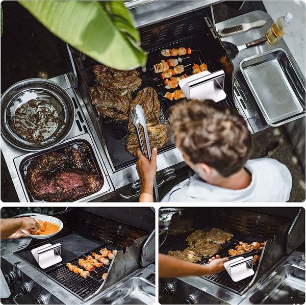 Stainless Steel Square Smash Burger Press: Perfect Patties for Griddles and Grills