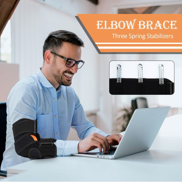 Elbow Brace for Men and Women: Stabilizing Immobilizer Support Brace for Elbow Injuries