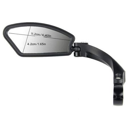 HD Handlebar Bike Mirrors with Blast-Resistant and Crystal Clear Glass for a Wider Field of View