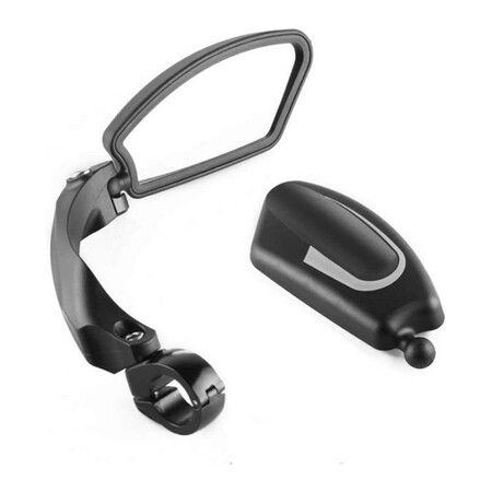 HD Handlebar Bike Mirrors with Blast-Resistant and Crystal Clear Glass for a Wider Field of View