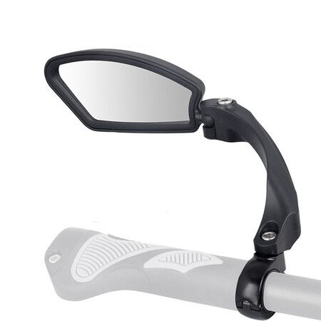 HD Handlebar Bike Mirrors with Blast-Resistant and Crystal Clear Glass for a Wider Field of View