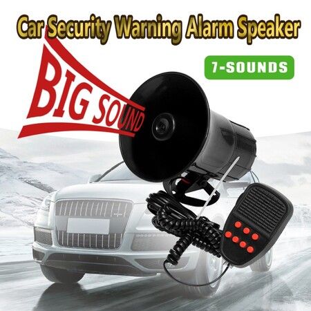 12V 50W Air Siren Horn: Powerful Warning System with 120dB Alarm and Megaphone for Cars and Trucks