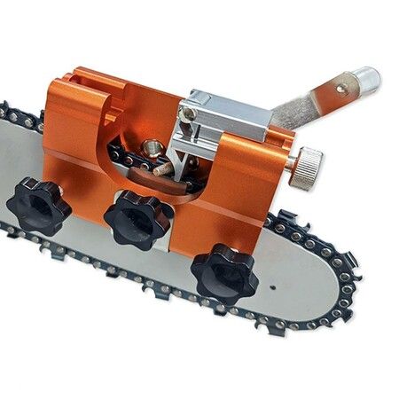 Hand-Cranked Large Chainsaw Sharpener Jig Kit for Precision and Power, Durable construction long-lasting performance