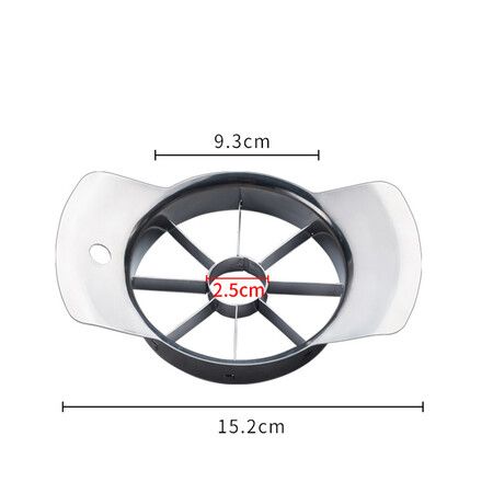 Commercial Grade Stainless Steel 8-Blade Apple Corer Slicer Makes Quick Work of Fruit Preparation for Pies, Sauces, and More