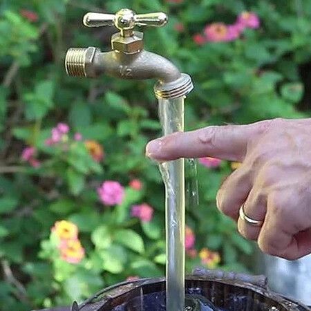 Enchanting Invisible Flowing Fountain - A Unique and Magical Outdoor Tabletop Decoration