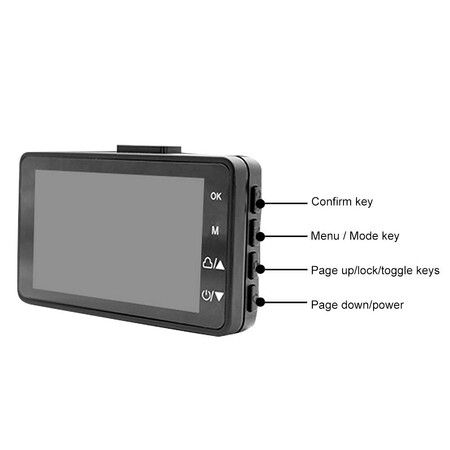 HD 1080P Waterproof Motorcycle Camera - Wide Angle Night Vision for Front and Rear Recording