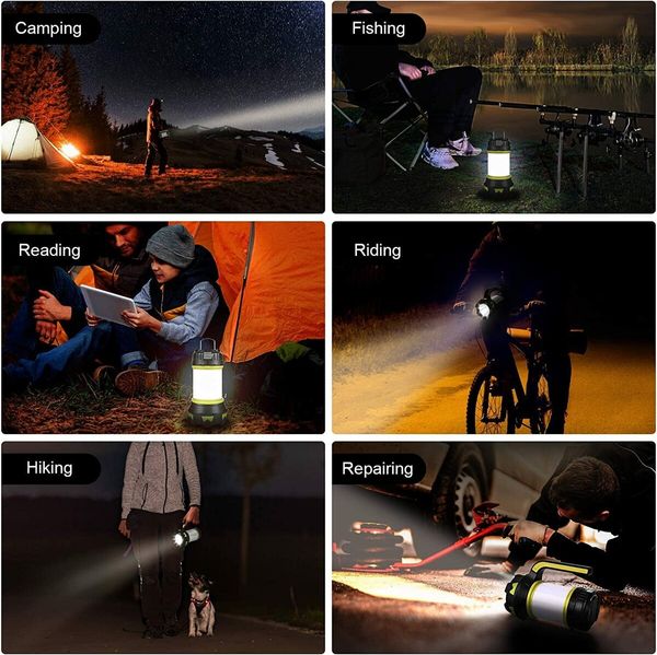 IP68 Waterproof LED Camping Lantern Light: USB Rechargeable, Dimmable, and Ultra-Bright