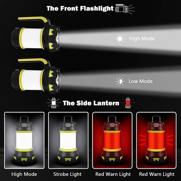 IP68 Waterproof LED Camping Lantern Light: USB Rechargeable, Dimmable, and Ultra-Bright