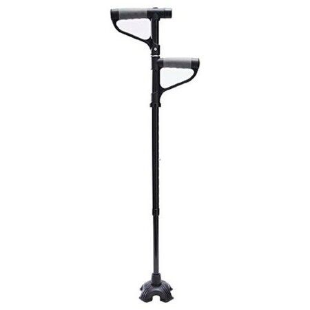 Double Foldable Walking Stick with Handle,LED Light Enhance Your Mobility and Safety