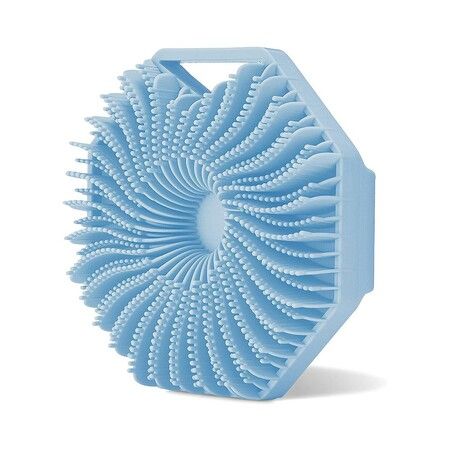 Sensitive Skin Silicone Body Scrubber: Exfoliate and Cleanse Your Body Gently (Blue)