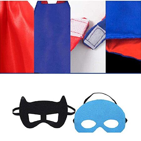 Halloween Kids Superhero Capes and Bracelets Set for Exciting Adventures