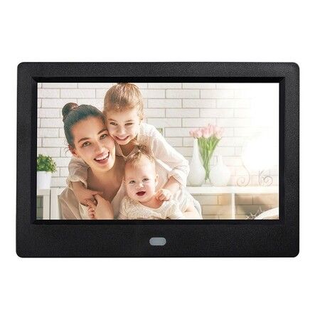 Digital 10-Inch Picture Frame with USB and TF Card Support (Black)