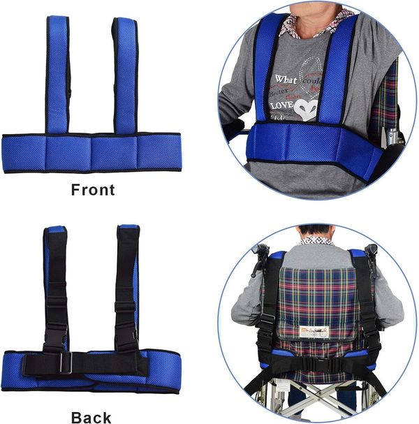 Adjustable Seat Belt and Attachment Strap for Secure and Comfortable Mobility