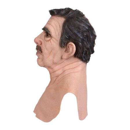 Transform into a Creepy Old Man with Halloween Natural Latex Mask - Realistic Wrinkled Face and Soft Human-Like Texture for a Hauntingly Convincing Costume