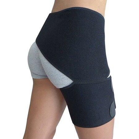 Compression Support Wrap Hip Brace for Sciatica Relief, Sciatic Nerve, Thigh Pulls,Groin Injury,Sacroiliac Joint Support Stabilizer for Men women