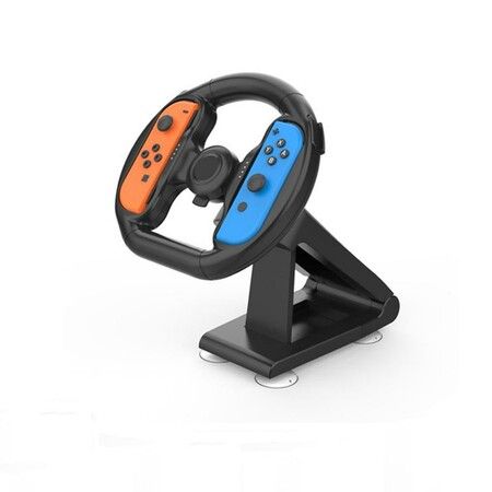 Steering Wheel Attachment for Switch: Enhance Your Racing Experience with Precision Control and Tabletop Stability (Black)