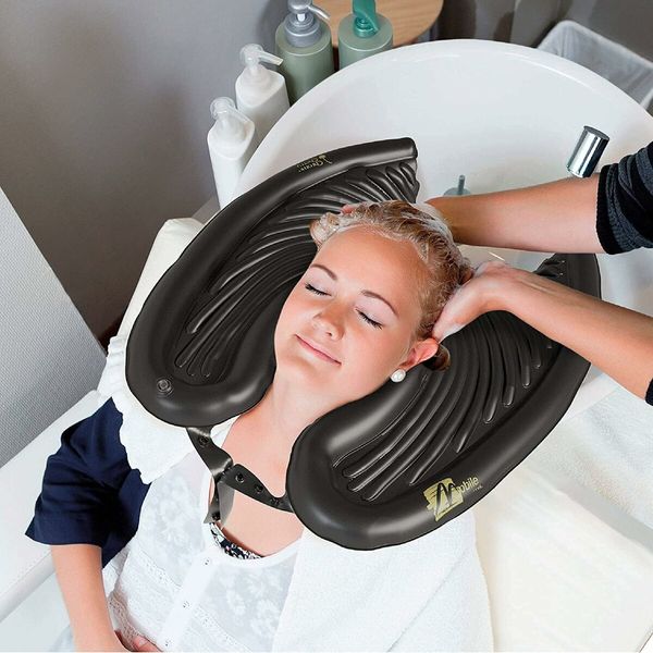 Portable Inflatable Rinse Basin for Easy Hair Washing and Cutting at Home