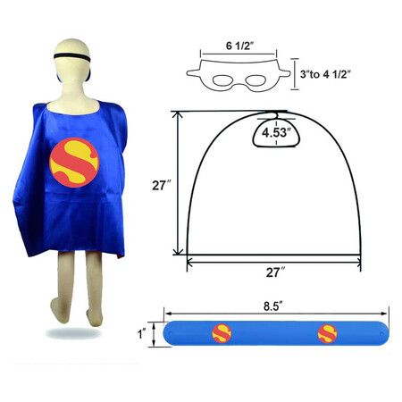 Complete Superhero Cape Set for Kids - Perfect for Parties, Halloween, and Christmas