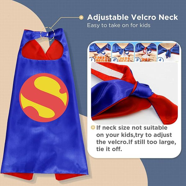 Complete Superhero Cape Set for Kids - Perfect for Parties, Halloween, and Christmas