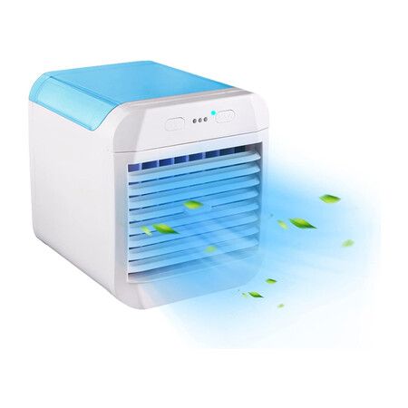 Portable Air Cooler: Instant Cool and Humidity with Bladeless Fan for Quiet Room or Office (3 Speeds)