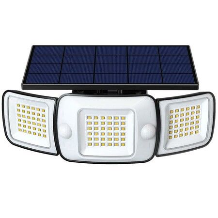 Motion Sensor Solar Flood Lights,6000mAh 1200LM Outdoor Solar Lights with Remote Control(IP65 Waterproof)