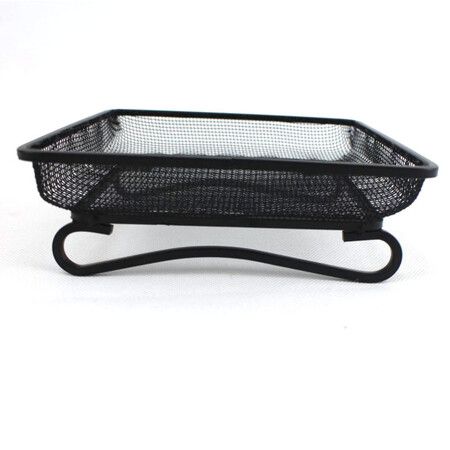 Outdoor Platform Ground Bird Feeder - Durable Metal Mesh Design with Bird Seed Scoop