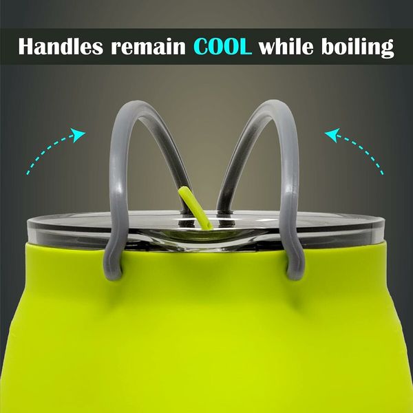 1 Liter Collapsible Kettle for Hiking, Backpacking, and Outdoor Explorations