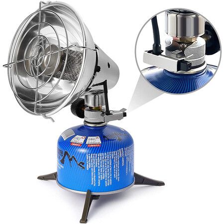 Outdoor Mini Camping Gas Heater Poratable Stove Heater for Fishing, Hiking, and Hunting