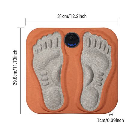 USB Rechargeable 3D EMS Foot Massager Pad with Automatic Calf and Foot Massage