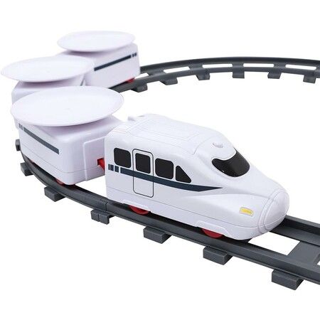 Electric Sushi Train Set: Battery-Powered Rotating Food Train with Under Christmas Tree Track