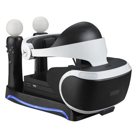 PSVR Stand with Charging Station: Keep Your Headset and Processor Organized and Ready to Play