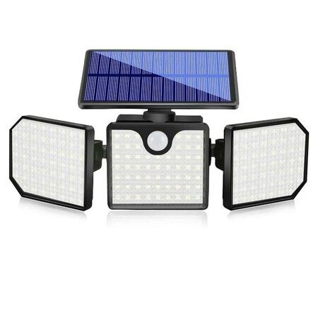 IP65 Waterproof Solar Motion Sensor Wall Lights with Strobe Function for Garden, Patio, Yard, and Front Door