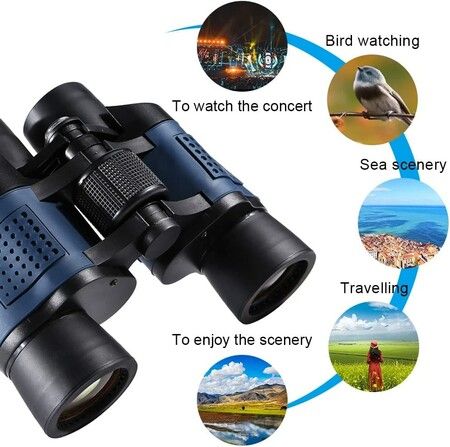 Enhanced Low-Light Night Vision Binoculars for (60X60)