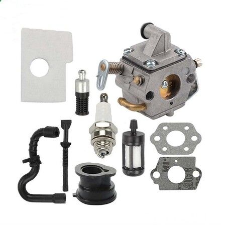 Replacement Carburetor for Stihl 017 018 MS180 MS170C Chainsaws (C1Q-S57B/A) with Air Filter and Tune-Up Kit