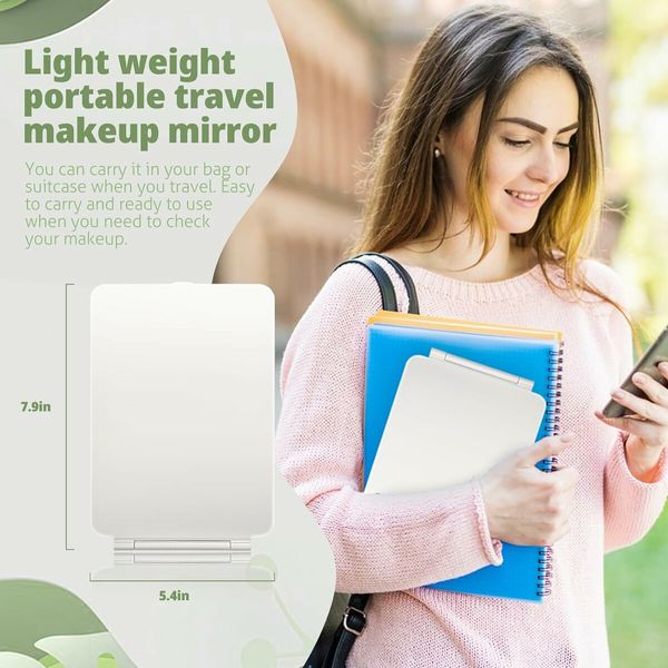 Portable and Rechargeable Travel Mirror - Illuminate Your Makeup with 72 LED Lights