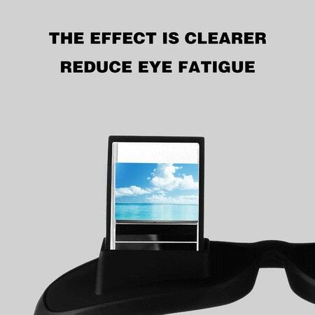 Lazy Glasses with Innovative prism design allows you Reading while lying down, clear & sharp images High-definition lenses-Unisex