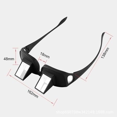 Lazy Glasses with Innovative prism design allows you Reading while lying down, clear & sharp images High-definition lenses-Unisex